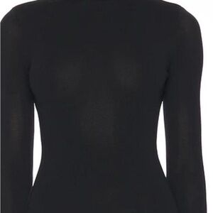 SOLID AND STRIPED Elegant Black Women's Bodysuit